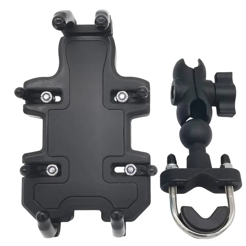 Motorcycle Phone Holder Soft Shockproof Stable Phone Mount For Motorcycle 360 Degree Rotatable Protective Multifunctional