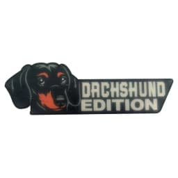 Dog Car Emblem Funny Dogs Badge Car Exterior Emblem Automotive Badge Decals Stickers Waterproof Decoration Labels Car Badges For
