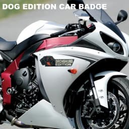 Dog Car Emblem Funny Dogs Badge Car Exterior Emblem Automotive Badge Decals Stickers Waterproof Decoration Labels Car Badges For
