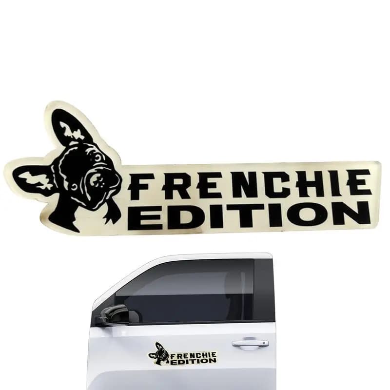 Dog Car Emblem Funny Dogs Badge Car Exterior Emblem Automotive Badge Decals Stickers Waterproof Decoration Labels Car Badges For