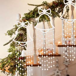 Christmas Window Hangable Lights Christmas Bell Curtains Lights Hangable Christmas Window Lights Decorations With 8 Modes