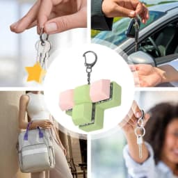 Keyboard Clicker Toy 4-Button Shaft Tester Toy Shaft Tester Relaxing Button Finger Toy Keychain Sensory Toy For Women Men
