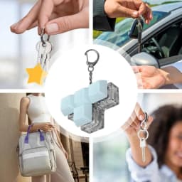 Keyboard Clicker Toy 4-Button Shaft Tester Toy Shaft Tester Relaxing Button Finger Toy Keychain Sensory Toy For Women Men