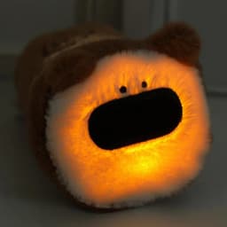 Puppy Shaped Glowing Toy Flashlight Design Plush Animal Dog Doll Portable Cartoon Dog Toys Light For Camping Hiking Climbing
