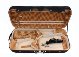 New Double Violin Case 4/4 Full Size Pure Carbon Fiber Violin box Adjustable Size sturdy and lightweight 2.6kg #US