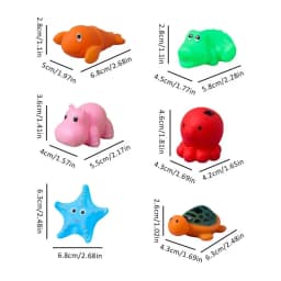 Bath Squeeze Toy Sea Creatures Pool Toys Bathtub Squeeze Squirts Kids Bath Toy Squirt Shower Water Toys Multi-Purpose For Home