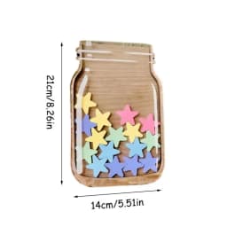 1piece-Kids Reward Jar With Star dinosaur Classroom Classroom Reward Jar with Standing Base Chore Chart Gifts For Kids Birthday