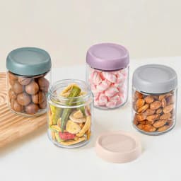 Glass Jars With Airtight Lids Mason Jars With Wide Mouth Safe Food Jars & Canisters Food-Grade Storage For Snacks Yogurt Sugar