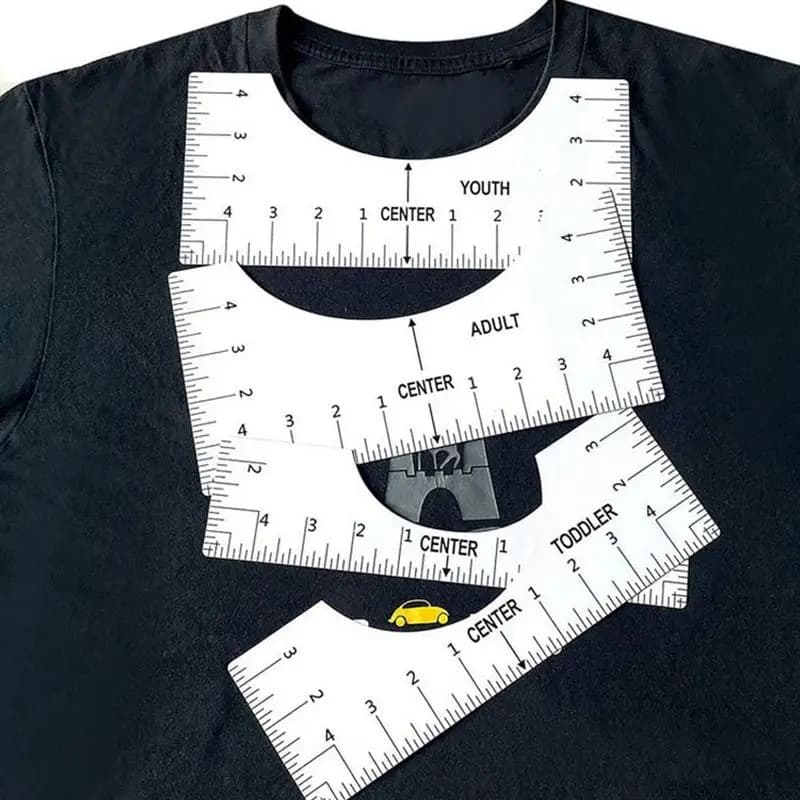 Shirt Ruler Heat Press Alignment Tool Tee Shirt Guide High-Definition T Shirt Ruler Placement Exquisite Craftsmanship For
