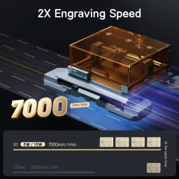 WAINLUX X1 10W Laser Engraver Machine Class1 Laser Engraver and Cutter Machine DIY for Stainless Steel Wood Leather