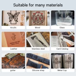 WAINLUX X1 10W Laser Engraver Machine Class1 Laser Engraver and Cutter Machine DIY for Stainless Steel Wood Leather