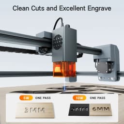 WAINLUX X1 10W Laser Engraver Machine Class1 Laser Engraver and Cutter Machine DIY for Stainless Steel Wood Leather