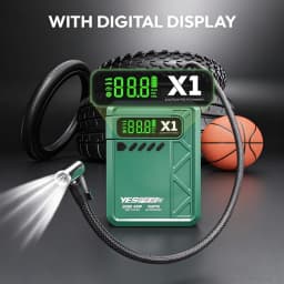YESPER X1 2000A Jump Starter 12000mAh Power Bank 150PSI Air Compressor Inflator Car Battery Emergency Boosters Starting Device