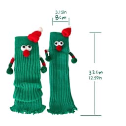Christmas Magnetic Socks Couple Magnetic Hand Socks Magnetic Suction Christmas Stockings Funny Christmas Couple Holding Hands