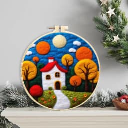 Needle Point Kits Adults Beginner Christmas Tree Snowman Hedgehog Felting Kit Felting Supplies Christmas Handmade Kit Needle