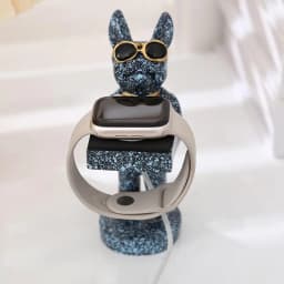 Watch Stand Charger Compatible with Apple Watch Series Ultra 2 9/8/SE2/7/6/SE/5/4/3/2/1 Cute Dog iWatch Charging Dock