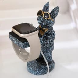 Watch Stand Charger Compatible with Apple Watch Series Ultra 2 9/8/SE2/7/6/SE/5/4/3/2/1 Cute Dog iWatch Charging Dock