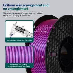 KEEPANG PLA/PETG/SILK/TPU 1.75mm 3D Printer Filament 5/10 Rolls Neatly Wound No Bubble 3D Printing Materials
