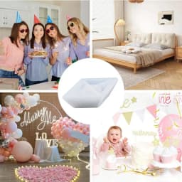 Boat Silicone Molds Resin Molds Paper Boat Shaped Candle Silicone Molds Resin Candle Holder Mold Silicone Pouring Molds For