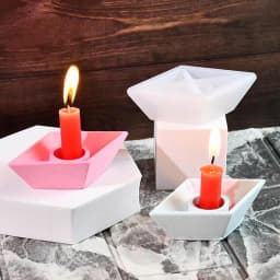 Boat Silicone Molds Resin Molds Paper Boat Shaped Candle Silicone Molds Resin Candle Holder Mold Silicone Pouring Molds For