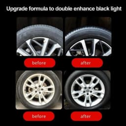 High Gloss Tire Coating UV Protection Polish Car Tire Paste 100g Black Tire Wax UV Protection Polish Paste For Cars Trucks
