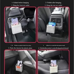 Car Air Vent Storage Holder Car Air Vent Pouch Bag Portable Car Auto Seat Interior Air Vent Pouch Bag Box For Phone Glasses Keys