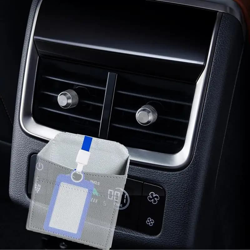 Car Air Vent Storage Holder Car Air Vent Pouch Bag Portable Car Auto Seat Interior Air Vent Pouch Bag Box For Phone Glasses Keys