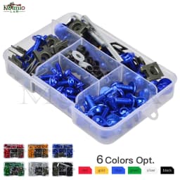 150Pcs M5 M6 Complete Fairing Bodywork Clips Bolt Screws Kit Set Fit For YZF R1/R3/R6 R25 FZ1/6/8 MT NMAX TMAX XMAX XJR FJR YFZ