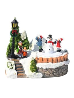 Christmas Scene Village House Luminous Music Small House Ornament Perfect Addition To Your Christmas Indoor Decorations & Holi