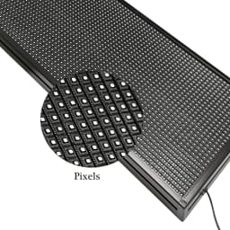 LED Scrolling Display Semi-outdoor Full Color P10 77"X14" WIFI Control Electronic for Business Advertising Board