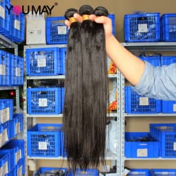 Yaki Human Hair Bundles Italy Light Yaki Straight Hair Bundles With Closure Remy Hair Clip In Human Hair Extensions Yaki Youmay