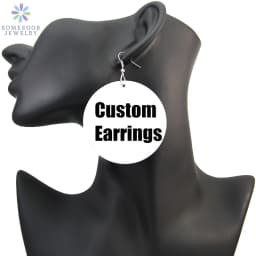 SOMESOOR African Fabric Print Wooden Drop Earrings Martinique Ethnic Art Afro Bohemain Geometric Dangle Jewelry For Women Gift