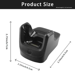 1-Slot Cradle (CRD2100-1000UR) Charging Base with Adapter for Symbol Zebra MC2100 MC2180