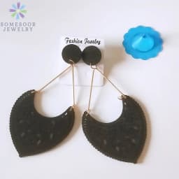 SOMESOOR African Drop Wooden Earrings For Women Gifts Afrocentric Ethnic Wood Stub Ear Dangle Engraved Pendant Bohemian Jewelry