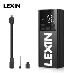 Lexin P5 Smart Air Pump 5000mAh for Motorcycles Tire Inflator Bicycle Boat with LED Digital&Preset Pressure Inflation
