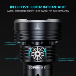 Sofirn IF30 LUMINUS SFT40 LED Flashlight Powerful 12000lm 32650 Battery Lanterna USB C Rechargeable Torch Outdoor Camping Light