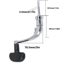 Fishing Reel Rocker Arm Handle EVA Knob CNC Metal Fishing Reel Wheel Handle Rocker Arm Fishing Replacement Parts For Shimano