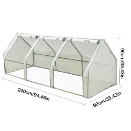 240*90*90cm Reinforced PE Greenhouse Cover Balcony Simple Greenhouse Cover For Outdoors Winter Planting Bracket Not Included