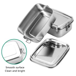 Bento Box Stainless Steel Lunch Box Lunch Containers Leakproof Metal Lunch Containers For Kids Adults 1200ml BPA Free