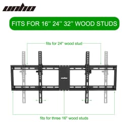 32-85 Inch Ultra Slim TV Wall Mount Tilt TV Bracket Weight Capacity 60KG