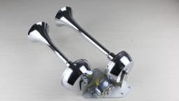 FARBIN 12V Super Loud Marine Boat Metal Dual Trumpet Electric Horn For Ship Sailboat Yacht Car Trucks Car Accessory Suit