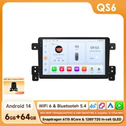 Hizpo Android 14 Car Radio Multimedia For Suzuki Grand Vitara 3 2005-2012 2013 2014 2015 2din Stereo Video Player Navigaion GPS
