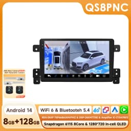 Hizpo Android 14 Car Radio Multimedia For Suzuki Grand Vitara 3 2005-2012 2013 2014 2015 2din Stereo Video Player Navigaion GPS