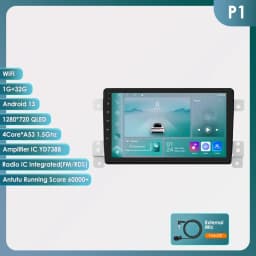 Hizpo Android 14 Car Radio Multimedia For Suzuki Grand Vitara 3 2005-2012 2013 2014 2015 2din Stereo Video Player Navigaion GPS