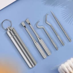 Teeth Cleaning Kit Tartar Remover For Teeth Tartare Remover For Teeth With Key Ring Reusable Dental Picks Practical Tool For