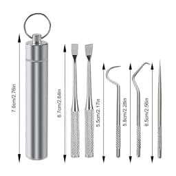 Teeth Cleaning Kit Tartar Remover For Teeth Tartare Remover For Teeth With Key Ring Reusable Dental Picks Practical Tool For