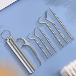 Teeth Cleaning Kit Tartar Remover For Teeth Tartare Remover For Teeth With Key Ring Reusable Dental Picks Practical Tool For