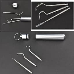 Teeth Cleaning Kit Tartar Remover For Teeth Tartare Remover For Teeth With Key Ring Reusable Dental Picks Practical Tool For