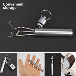 Teeth Cleaning Kit Tartar Remover For Teeth Tartare Remover For Teeth With Key Ring Reusable Dental Picks Practical Tool For