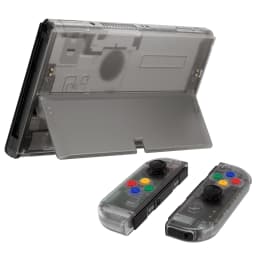 eXtremeRate Replacement Full Set Shell for Nintendo Switch OLED, Back Plate & Kickstand, Joycon Housing with Colorful Buttons